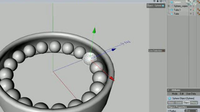 Cinema 4D моделирование подшипника смотреть онлайн