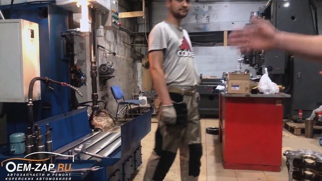 Гильзовка блока цилиндров. Токарный цех Oem-zap. Обзор смотреть онлайн