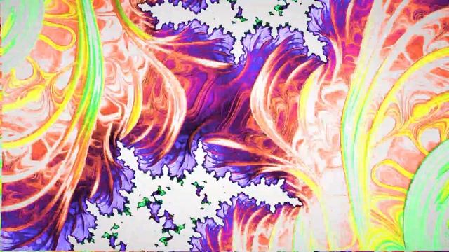 Vibrant Psychedelic Rainbow Spiral Fractal Digital Abstract Animation, Groovy Music #epilepsywarnin смотреть онлайн