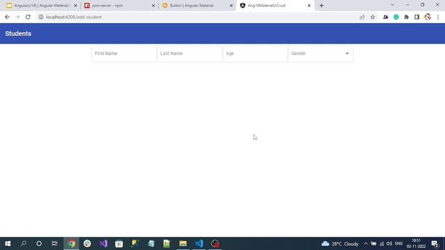 #3 | Angular(v14) | Angular Material(v14) | CRUD Example | Implement Create Operation смотреть онлайн
