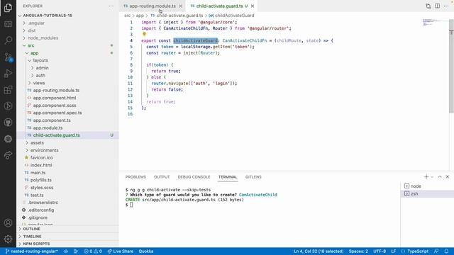 Can Activate child guard | Guards in angular | Angular 16 смотреть онлайн