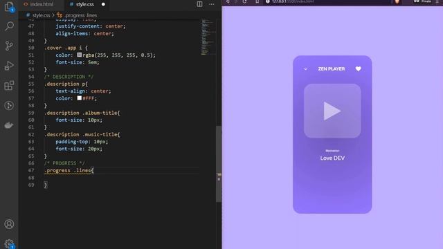 CSS UI Card | Custom Audio Player Responsive Design | Html & CSS смотреть онлайн