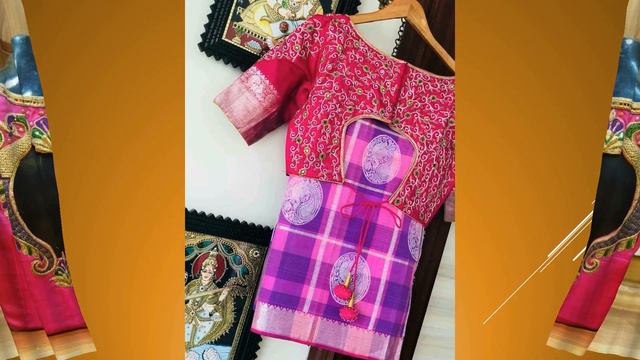 Fuchsia Pink Blouse Back Designs 2019 | Indian Blouse Design 2019 смотреть онлайн