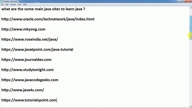 What are Sites to Learn Java? смотреть онлайн