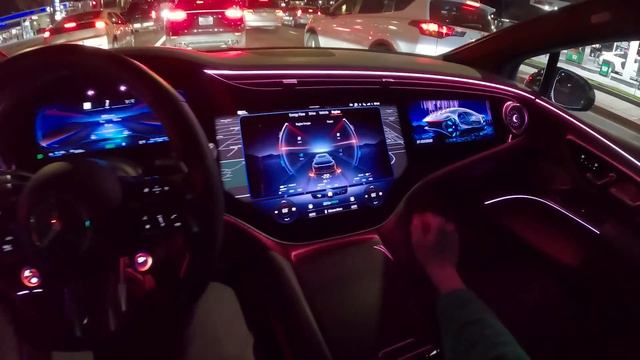 2022 Mercedes-AMG EQS - POV Night Drive (Binaural Audio) смотреть онлайн