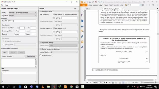 How to solve linear programming optimization problem using simplex method in MATLAB смотреть онлайн