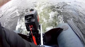 Тохатсу 3.5 Газ на румпеле, лодка пеликан 270Т