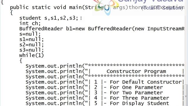 How to Create Default Constructor , Parameterized Constructor in Java смотреть онлайн