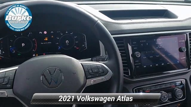 Certified 2021 Volkswagen Atlas 3.6L V6 SEL Premium, Cape May Court House, NJ 20901P смотреть онлайн