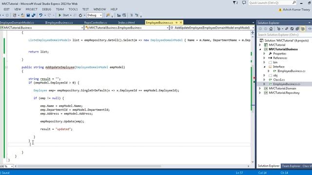 Part 60- Repository Pattern - 7 - Add Edit Record Using Repository Pattern - CRUD Operation смотреть онлайн