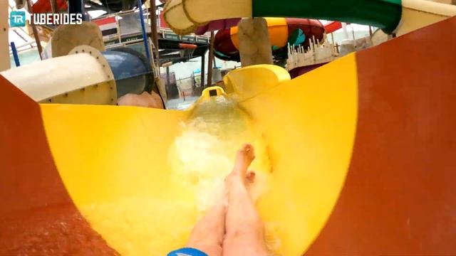 Giant Water Play Structure at Aquatopia: Kartrite's Quest - All Waterslides смотреть онлайн