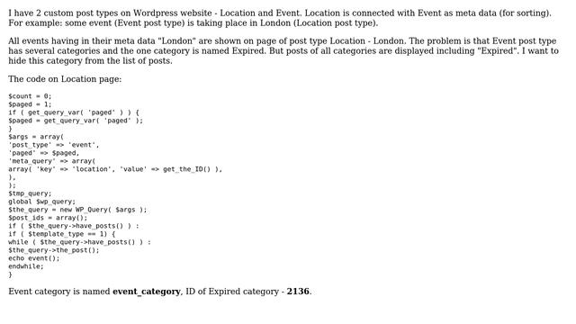 Wordpress: How to hide posts of a specific custom category in Wordpress? смотреть онлайн