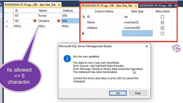how to fix string or binary data would be truncated in sql server | ProgrammingGeek смотреть онлайн