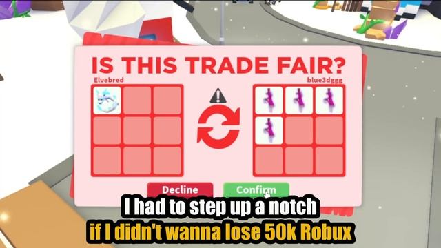 Winter's 50,000 Robux Trading Race! Roblox Adopt Me смотреть онлайн