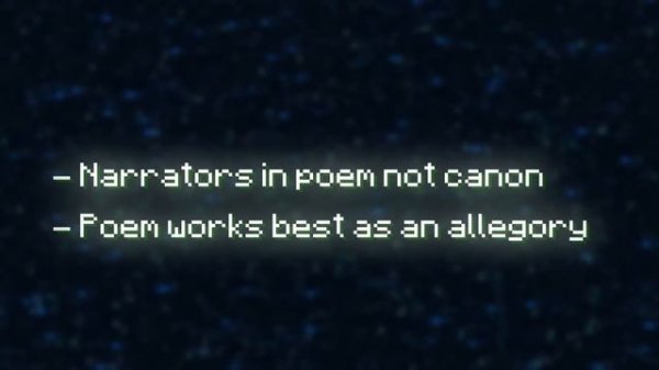 The Bizarre Connection Between Steve and the End Poem