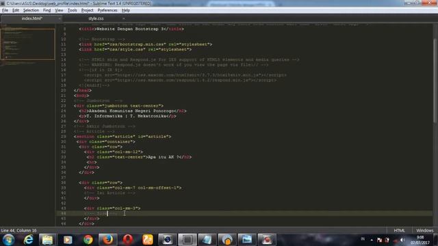 Membuat Website Company Profile Dengan Bootstrap 3 смотреть онлайн