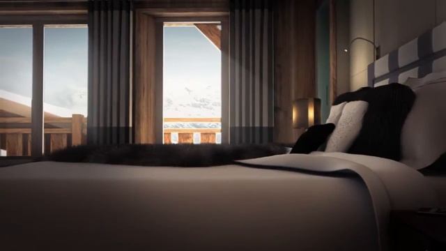 Chalet Sun Arbois à Megève Film 3D Vue 3D. Architecture 3D. Chalet 3D смотреть онлайн