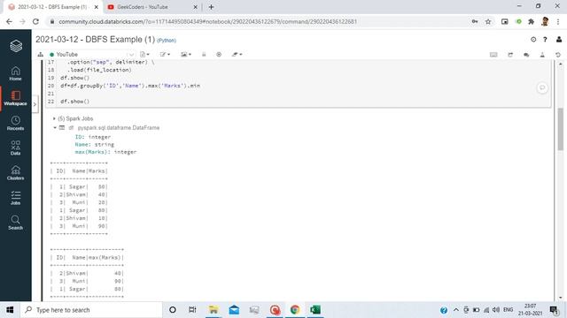 How to use GroupBY in DataFrame using PySpark | Databricks Tutorial| смотреть онлайн