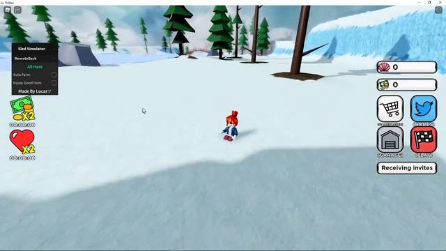 Sled Simulator script/hack roblox смотреть онлайн