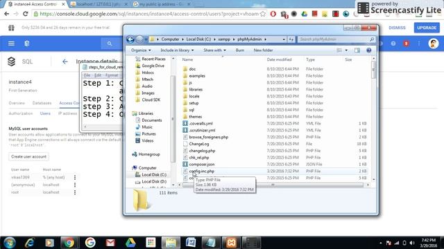 Connecting to Google Cloud SQL instance remotely using phpmyadmin client смотреть онлайн