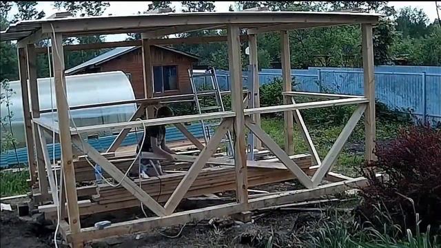 Строим беседку 4 на 3 своими руками. Показываем как построить - все этапы. 30 000 руб за материалы смотреть онлайн