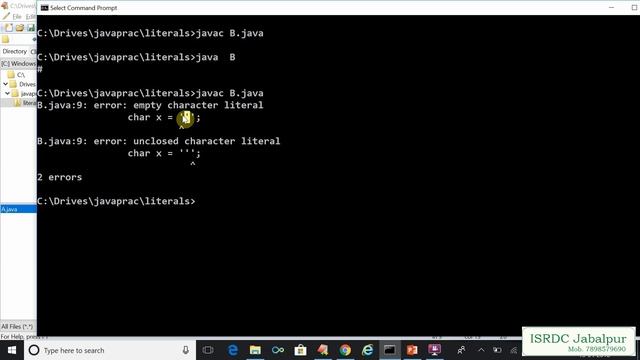 Literals in JAVA ~ Chapter - 2 смотреть онлайн