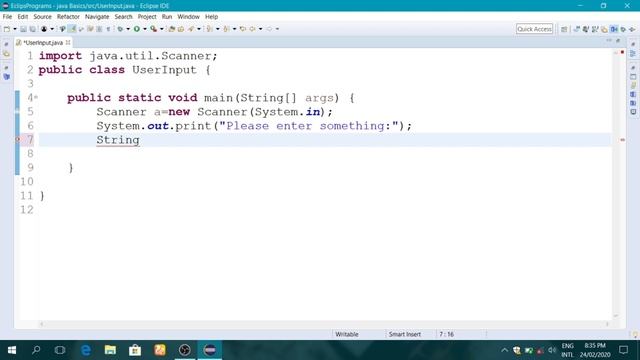 (12)User Input In Java смотреть онлайн