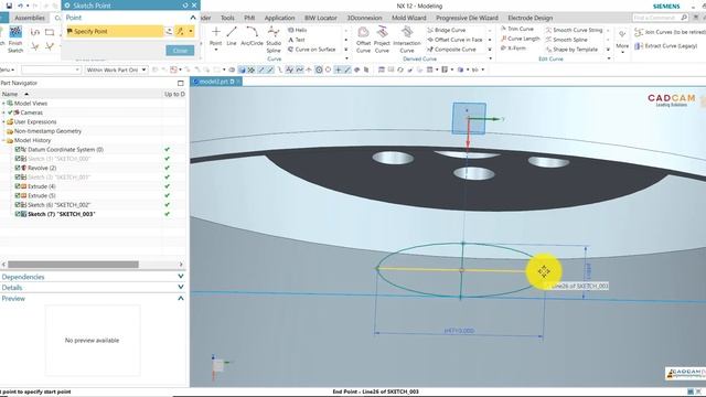 NX 12 CAD TUTORIAL #67 | 3D Model Wheel Rim смотреть онлайн
