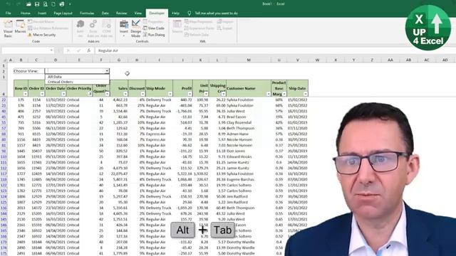 How to Change Excel Report Views from a Drop Down List смотреть онлайн