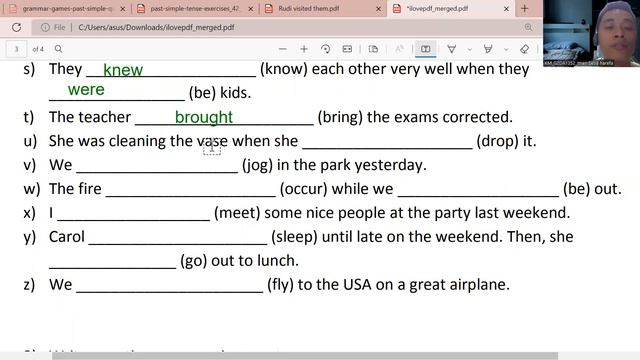 SIMPLE PAST AND PAST PASSIVE смотреть онлайн