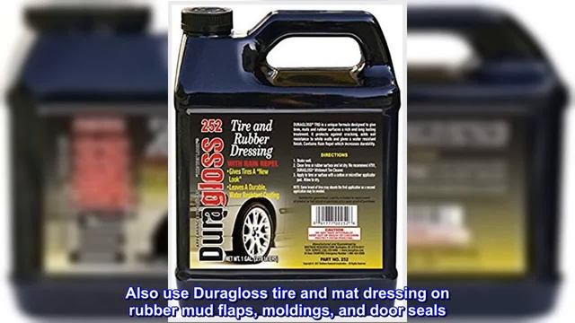 Great product - Duragloss 252 Tire and Mat Dressing - 1 Gallon, Black смотреть онлайн