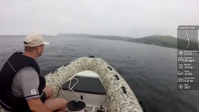 RIB Gladiator 420 B, небольшая волна смотреть онлайн