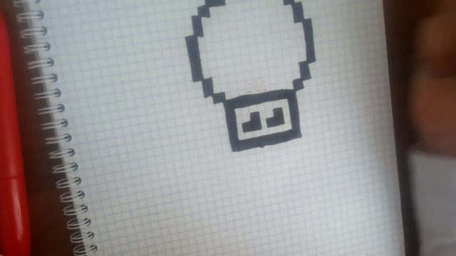 новогодний шар по клеточкам в стиле PIXEL ART смотреть онлайн