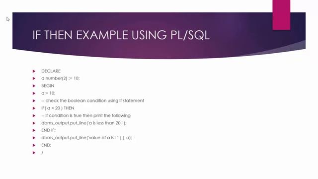 PL SQL Tutorials for Beginners | IF THEN ELSE Conditions смотреть онлайн