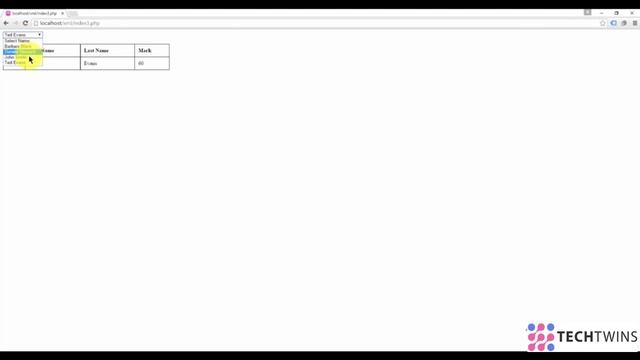 8. AJAX Database Select Menu | Learn About XML and AJAX | Rahul Sharma | Techtwins Technologies смотреть онлайн