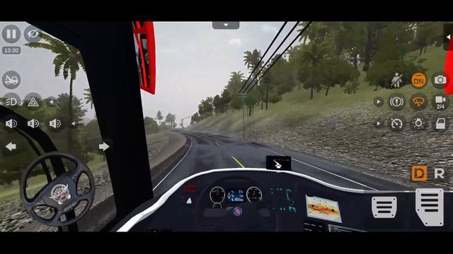 Scania Irizar i8 Driving in Mountain Road | Bus Simulator Indonesia - Android Gameplay смотреть онлайн