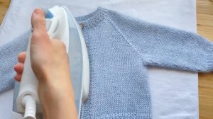 Отпариваем вязаное изделие