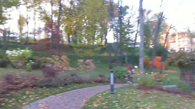 Киев, Парк Межигорье: Золотая Осень и Деревья в Парке смотреть онлайн