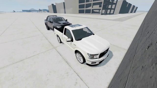 DODGE RAM 1500 TRX VS FORD F150 ?? BeamNG.drive crash test смотреть онлайн