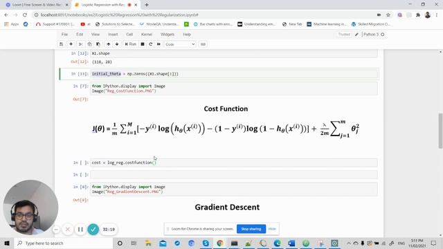 #5- Regularization in Logistic Regression equations from scratch(Andrew Ng Coursera Course) смотреть онлайн