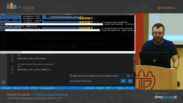 Paweł Kmiecik - Python współbieżnie (PyData Bydgoszcz #2) смотреть онлайн