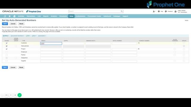 Set Auto Generated Numbers - NetSuite Tips & Tricks - Prophet One смотреть онлайн