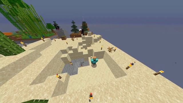 Лысая пустыня | Minecraft Skyblock #3 смотреть онлайн