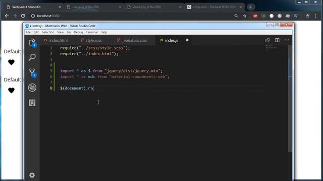 Material.io Web Components Tutorial - 4. Icon Button Component - #frontendfunn