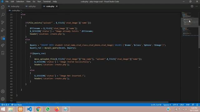 PHP Image CRUD-7: How to update image and remove the old image from folder in php смотреть онлайн