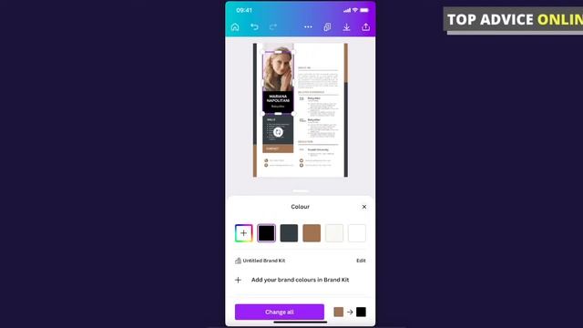 How To Create Resume On Canva Mobile App смотреть онлайн