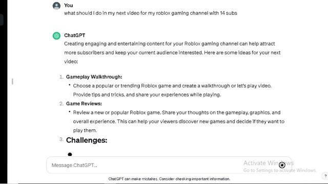 (10 SUBS SPECIAL!!!) asking chat gpt what will I do next in my vids смотреть онлайн