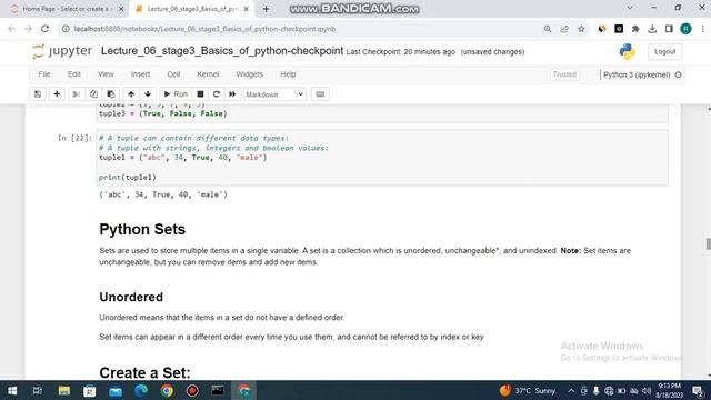 Tuple, Dictionaries and Sets In Python - Python for Beginners смотреть онлайн