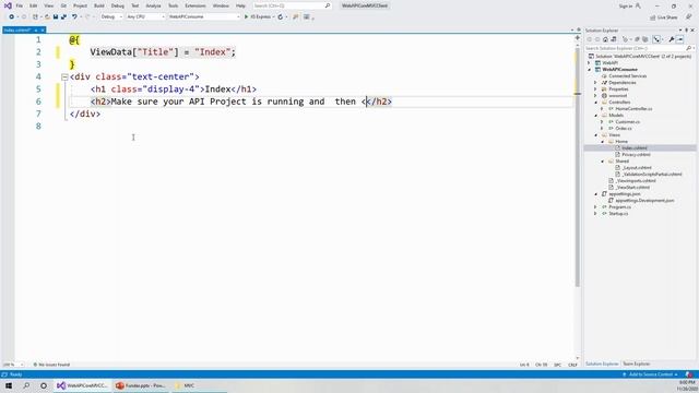 [Part 26] - Build an ASP NET Core 3.1 Web API Consume with MVC (Edit Home Controller Index View) смотреть онлайн