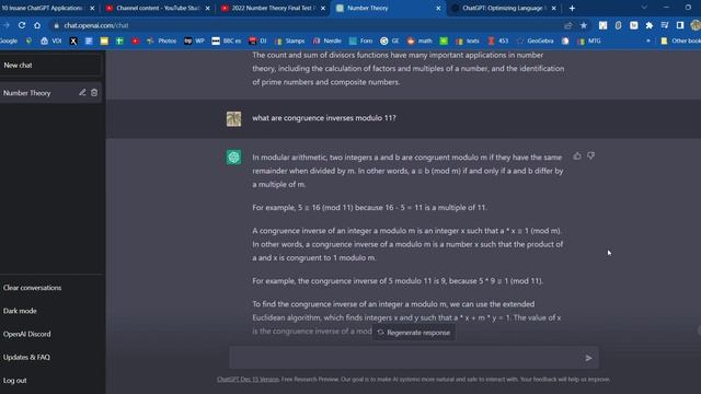 I asked chatGPT about Number Theory смотреть онлайн